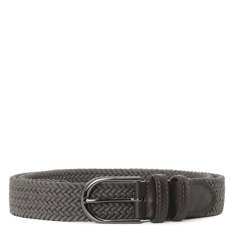 

Ремень мужской Calzetti B-01M/BRAID_S серо-коричневый, р. 120, B-01M/BRAID_S