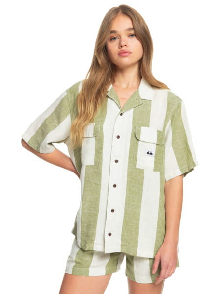 Рубашка женская Quiksilver EQWWT03059 зеленая XL
