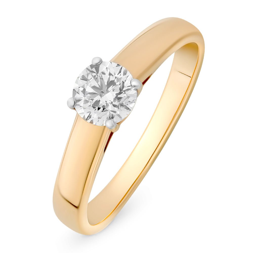 

Кольцо женское из красного золота с бриллиантом 585Gold 101001607, р, 101001607