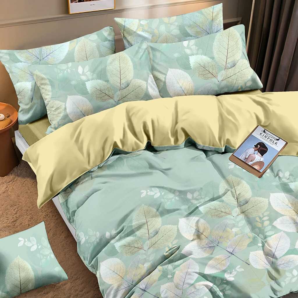 

Постельное белье 1.5-спальное простыня 145х214 см 2 наволочки 50х70 см пододеяльник 145х21