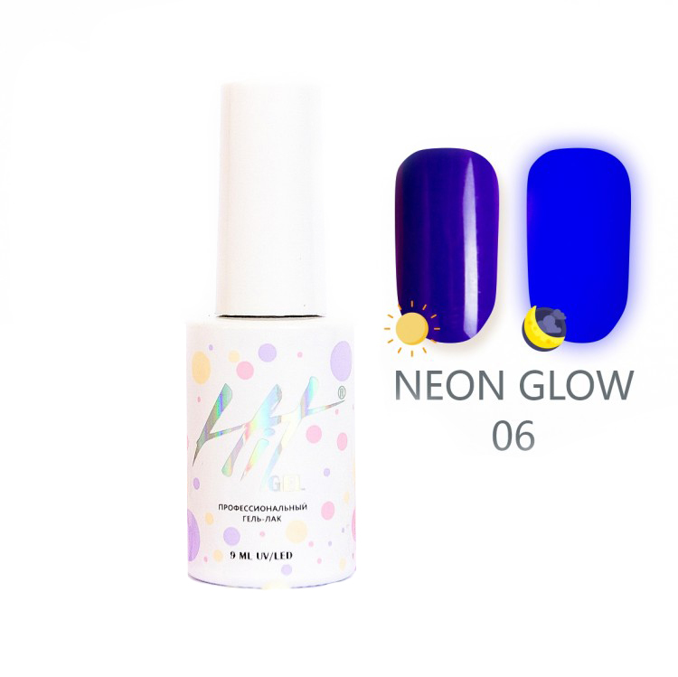 фото Гель-лак hit gel neon glow №06