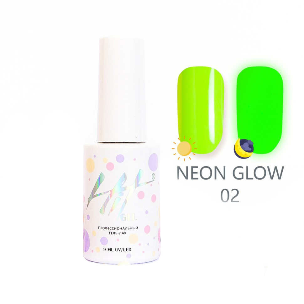 фото Гель-лак hit gel neon glow №02