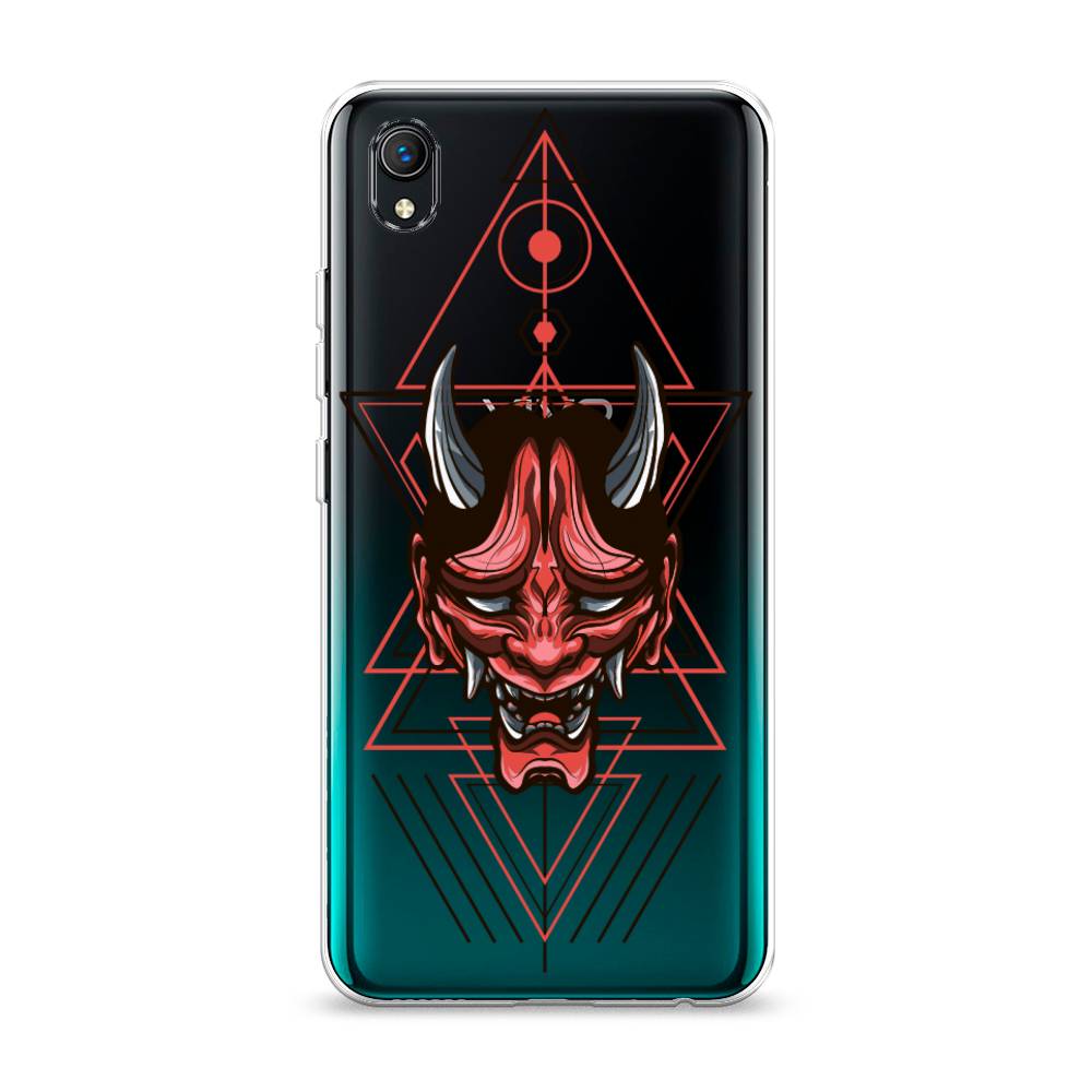 

Чехол на Vivo Y91c "Hanya Oni mask", Серый;красный;черный, 263250-4