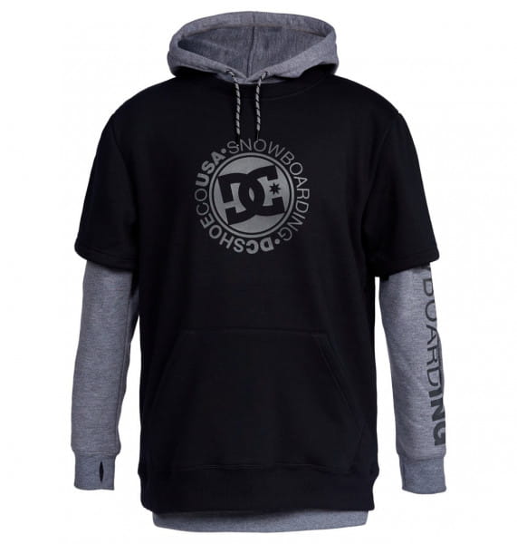 

Худи мужское DC SHOES ADYFT03300 серое S, ADYFT03300