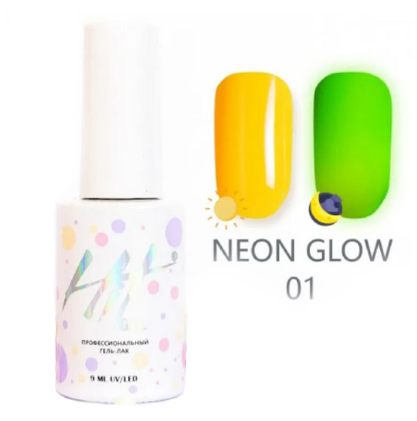 фото Гель-лак hit gel neon glow №01