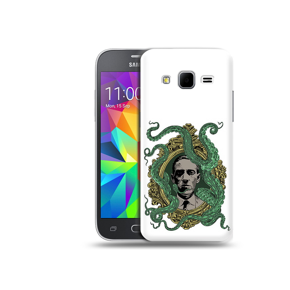 

Чехол MyPads Tocco для Samsung Galaxy Core Prime портрет с кракеном (PT11933.566.552), Прозрачный, Tocco
