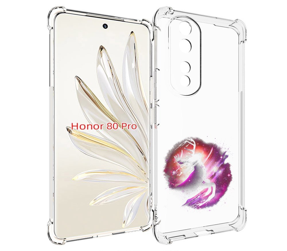

Чехол MyPads звездный олень для Honor 80 Pro, Прозрачный, Tocco
