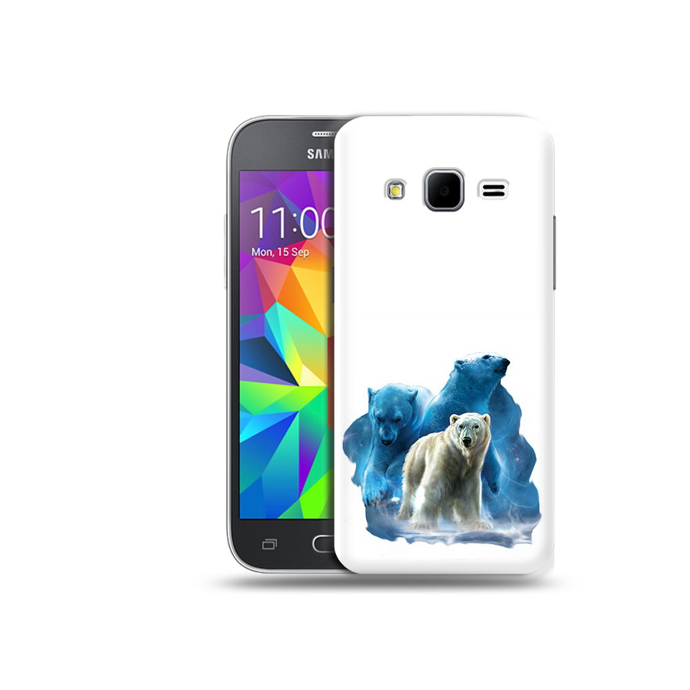 

Чехол MyPads Tocco для Samsung Galaxy Core Prime полярный медведь (PT11933.566.549), Прозрачный, Tocco