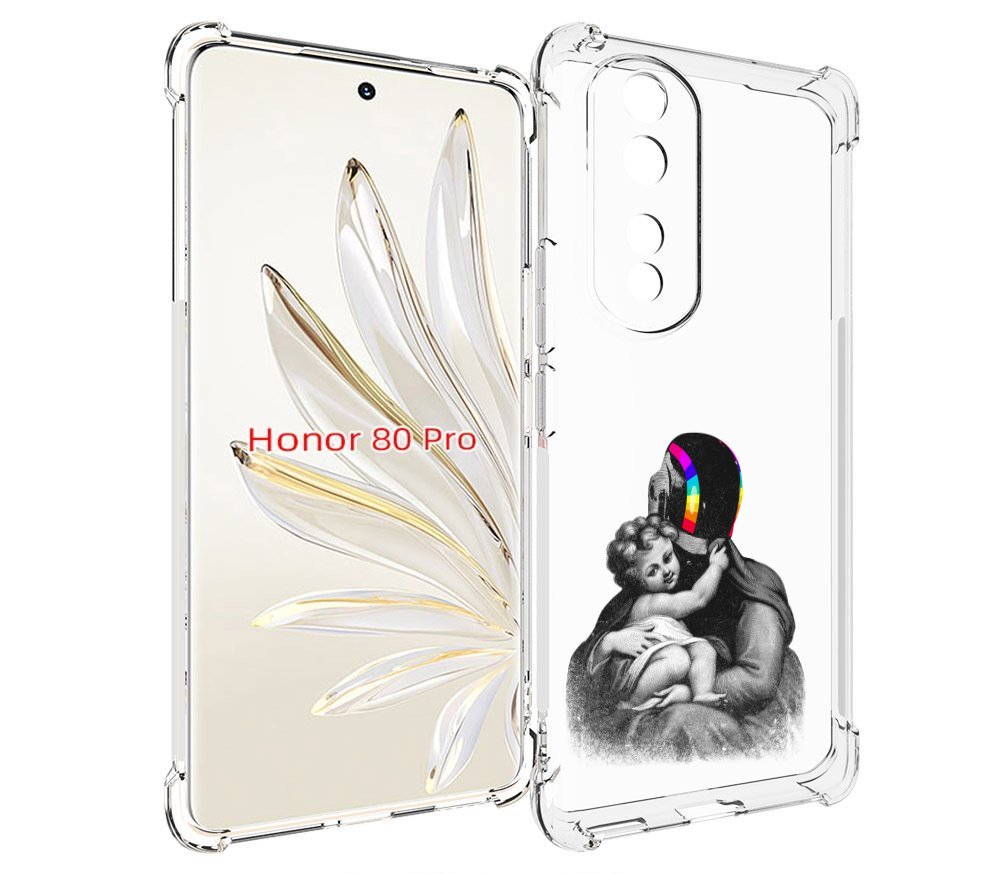 

Чехол MyPads защитник в шлеме для Honor 80 Pro, Прозрачный, Tocco