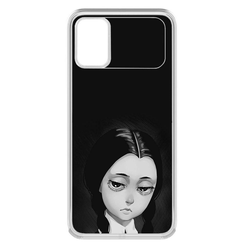 

Чехол-накладка Krutoff Clear Case Уэнсдей Аддамс - Рисованная Уэнсдей для Xiaomi Poco M3, Прозрачный