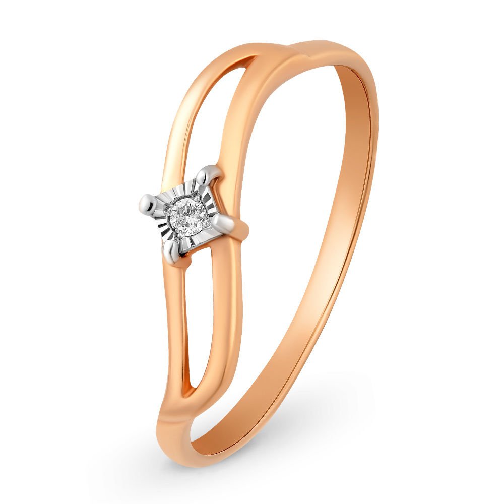 

Кольцо женское из красного золота с бриллиантом 585Gold 101014847, р, 101014847