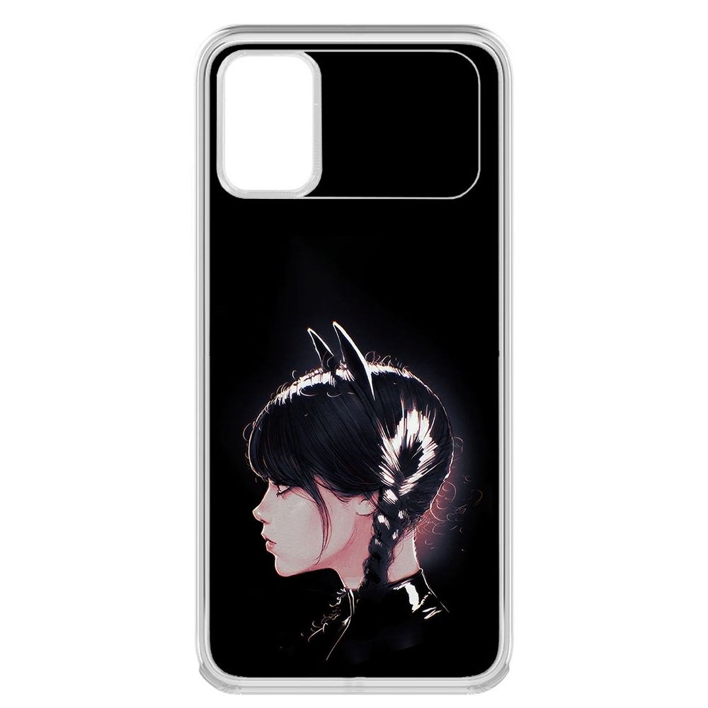 

Чехол-накладка Krutoff Clear Case Уэнсдей Аддамс - Кошка Уэнсдей для Xiaomi Poco M3, Прозрачный