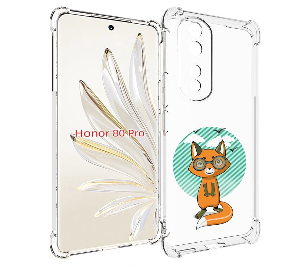 

Чехол MyPads задумчивая лиса для Honor 80 Pro, Прозрачный, Tocco