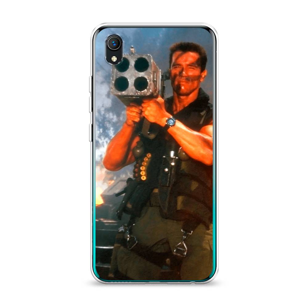 

Чехол на Vivo Y91c "Арнольд Шварцнеггер с базукой", Голубой;коричневый, 263250-6