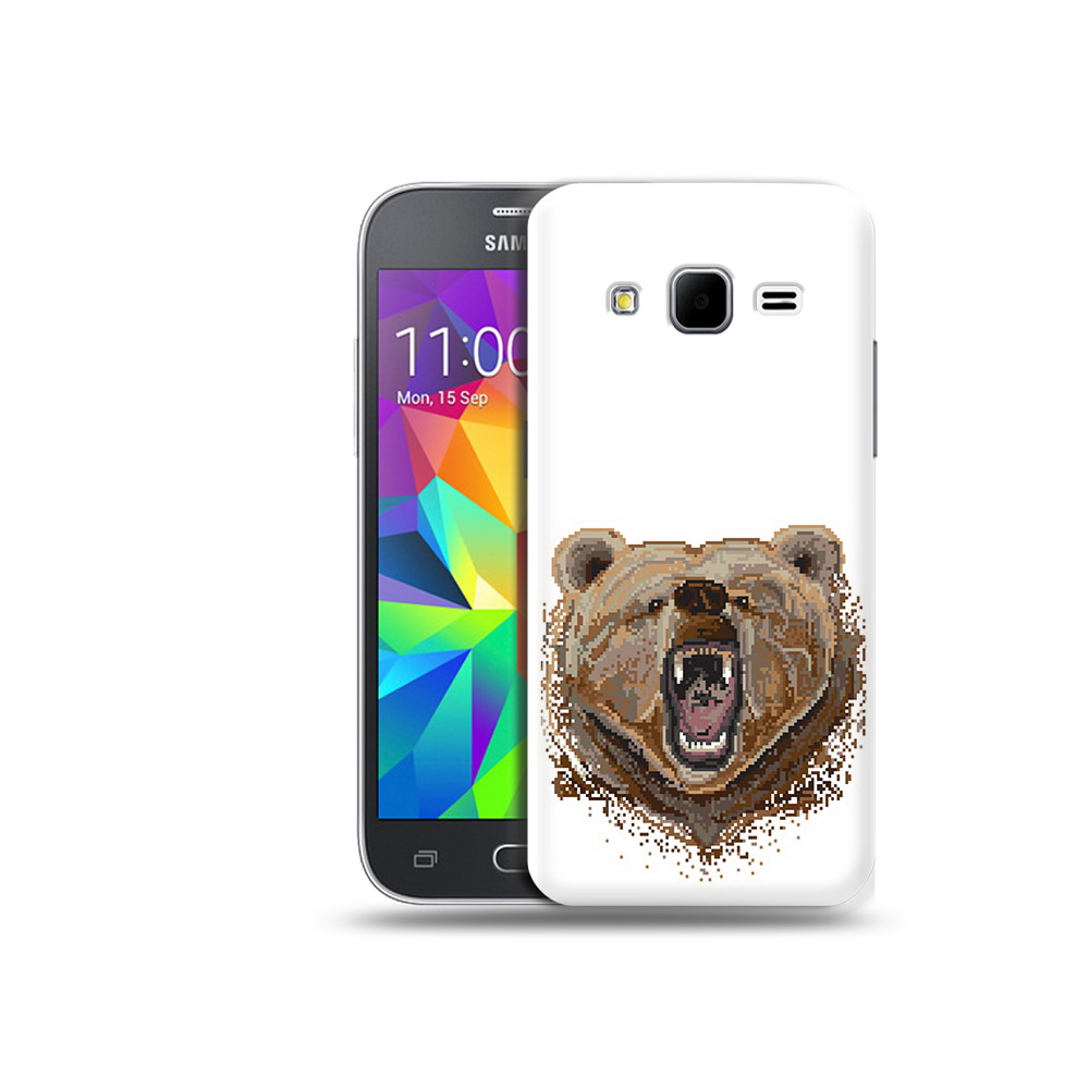 Чехол MyPads Tocco для Samsung Galaxy Core Prime пиксельный медведь (PT11933.566.539)