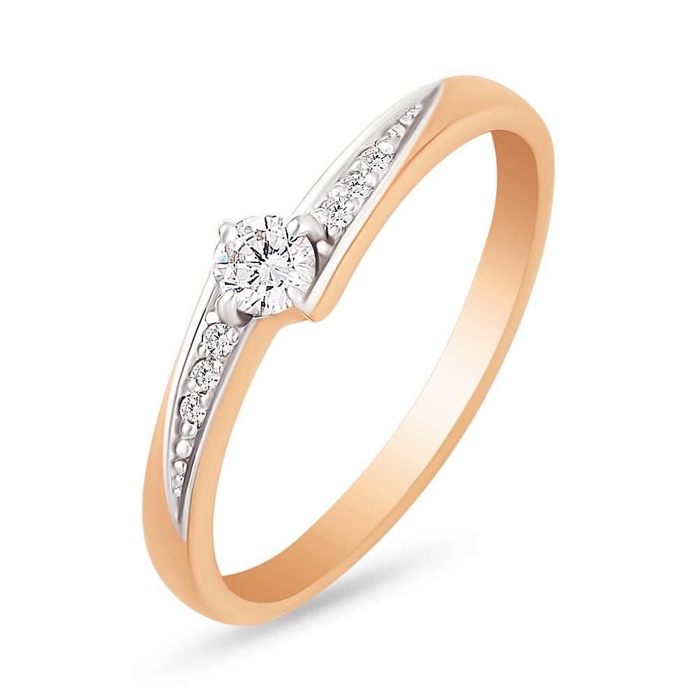 

Кольцо женское из красного золота с бриллиантом 585Gold 101001375, р. 16, 101001375