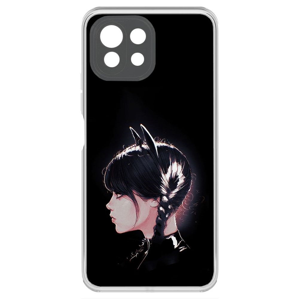 

Чехол-накладка Krutoff Clear Case Уэнсдей Аддамс - Кошка Уэнсдей для Xiaomi Mi 11 Lite
