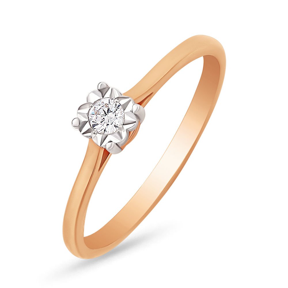 

Кольцо женское из красного золота с бриллиантом 585Gold 101001534, р. 16, 101001534