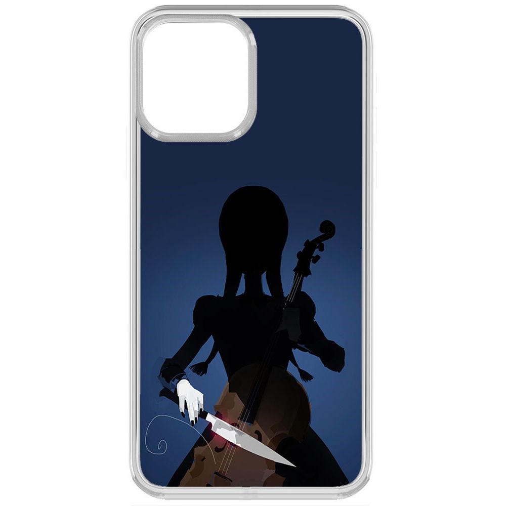 

Чехол-накладка Krutoff Clear Case Уэнсдей Аддамс - Тизер для iPhone 13 Pro, Прозрачный