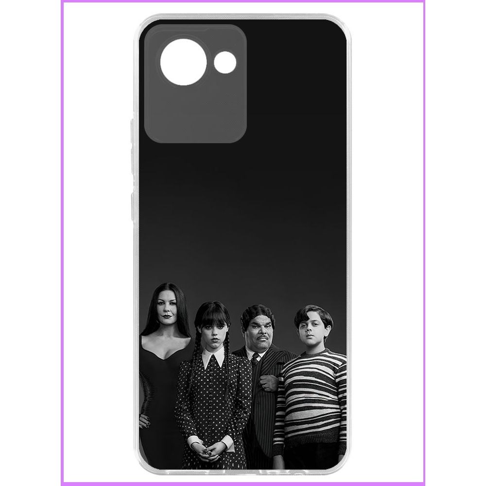 

Чехол-накладка Krutoff Clear Case Уэнсдей Аддамс - Семейка Аддамс для Realme C30, Прозрачный