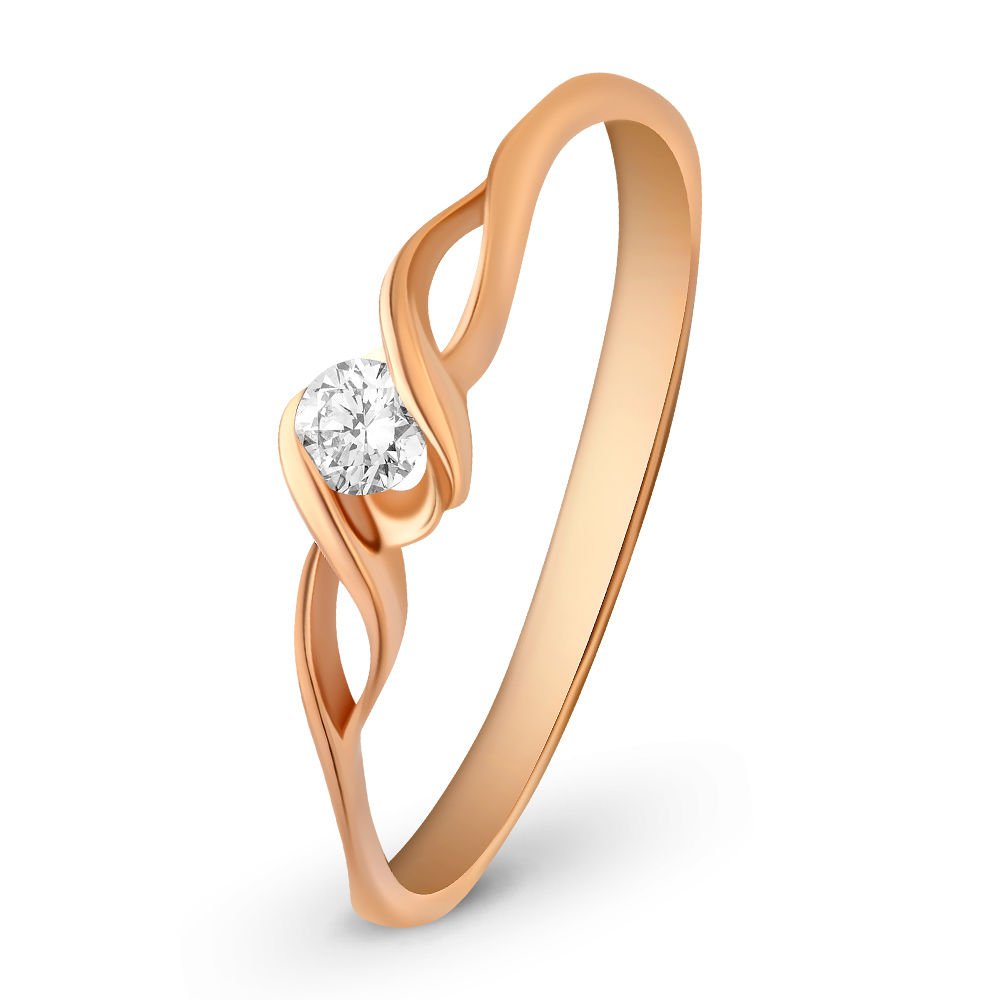 

Кольцо женское из красного золота с бриллиантом 585Gold 101001197, р, 101001197