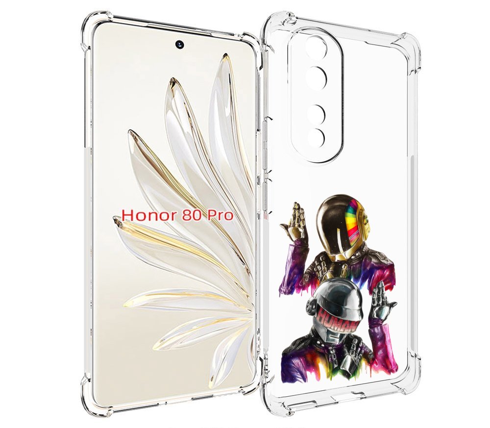 

Чехол MyPads диско космонавты для Honor 80 Pro, Прозрачный, Tocco