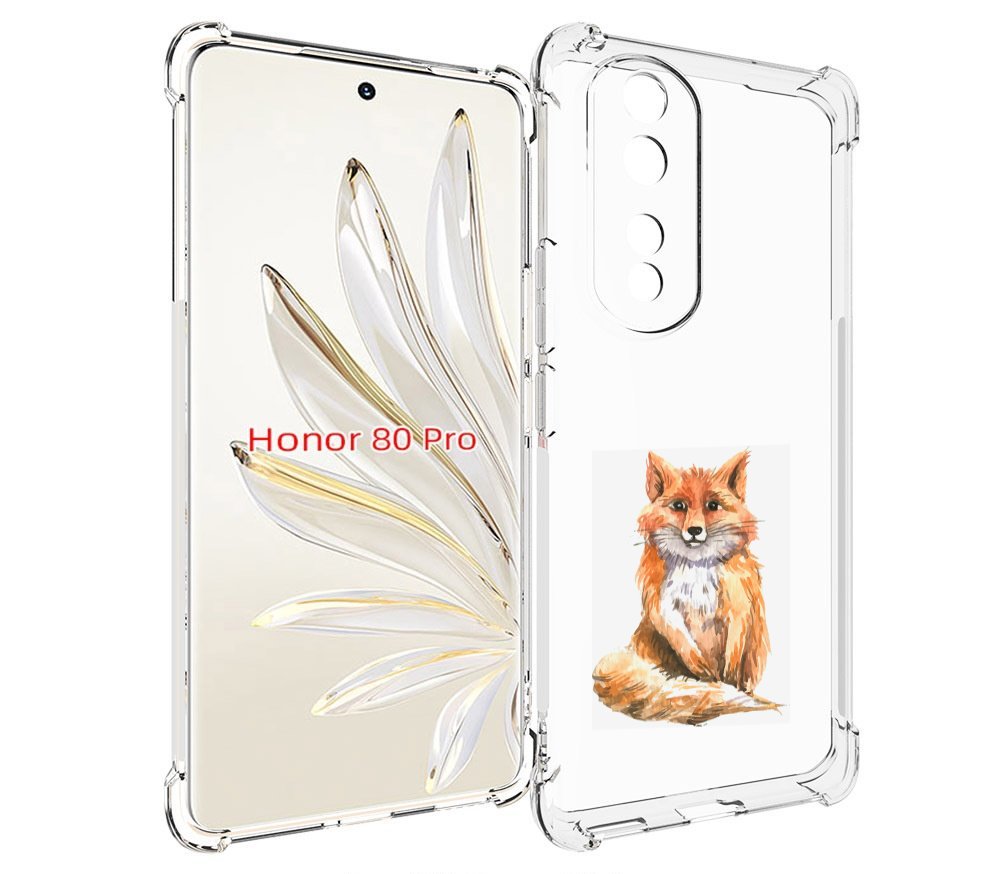 

Чехол MyPads детская лиса для Honor 80 Pro, Прозрачный, Tocco