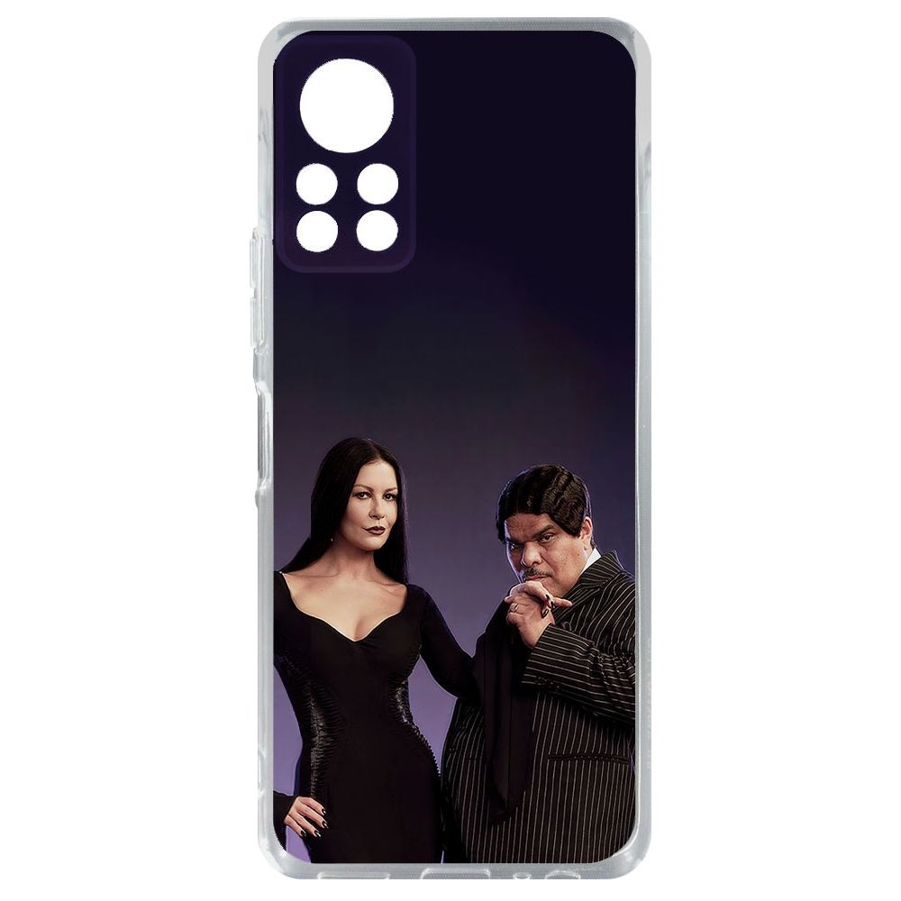 

Чехол-накладка Krutoff Clear Case Уэнсдей Аддамс - Мортиша и Гомес для INFINIX Hot 11S NFC, Прозрачный