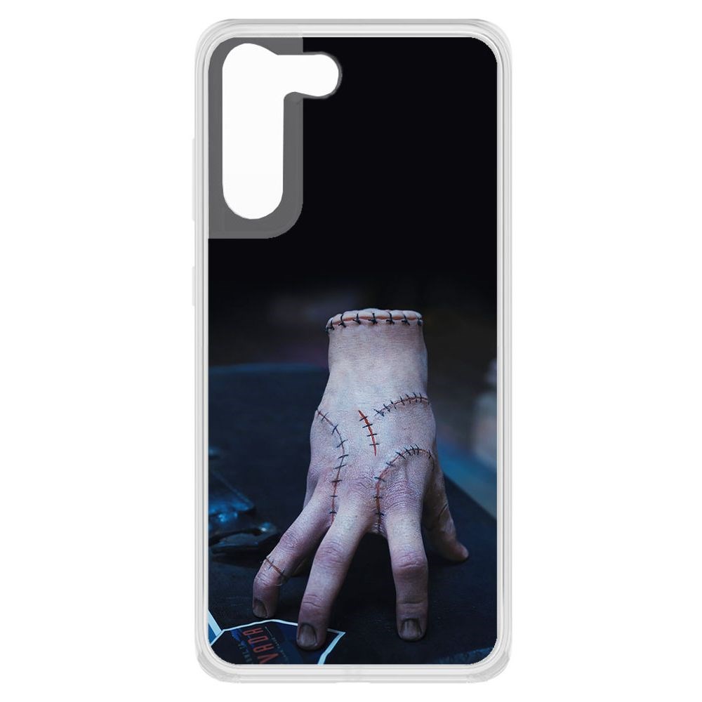 

Чехол-накладка Krutoff Clear Case Уэнсдей Аддамс - Вещь для Samsung Galaxy S21 FE (G990), Прозрачный