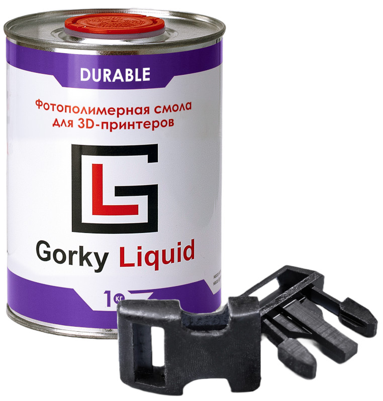 

Фотополимерная смола Gorky Liquid Durable (Чёрный, 1 л), Черный, Durable