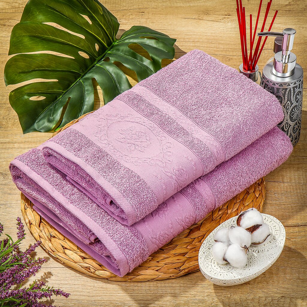 

Полотенце банное 70х140 см Орнелиа сиреневое 300970140