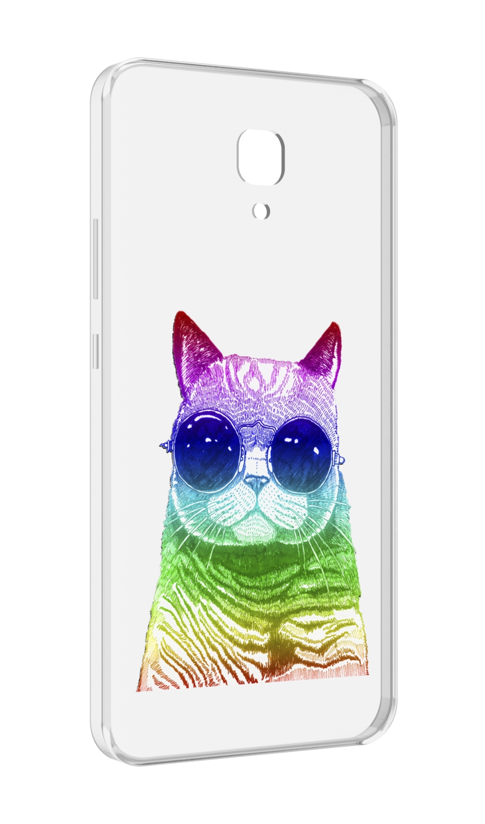 

Чехол MyPads Кот в очках для Meizu M5 Note, Прозрачный, Tocco