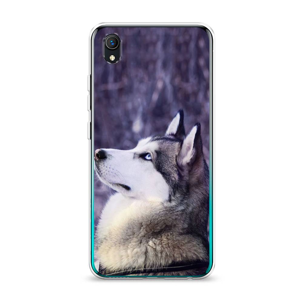 

Чехол на Vivo Y91c "Хаски 1", Фиолетовый;белый, 263250-1