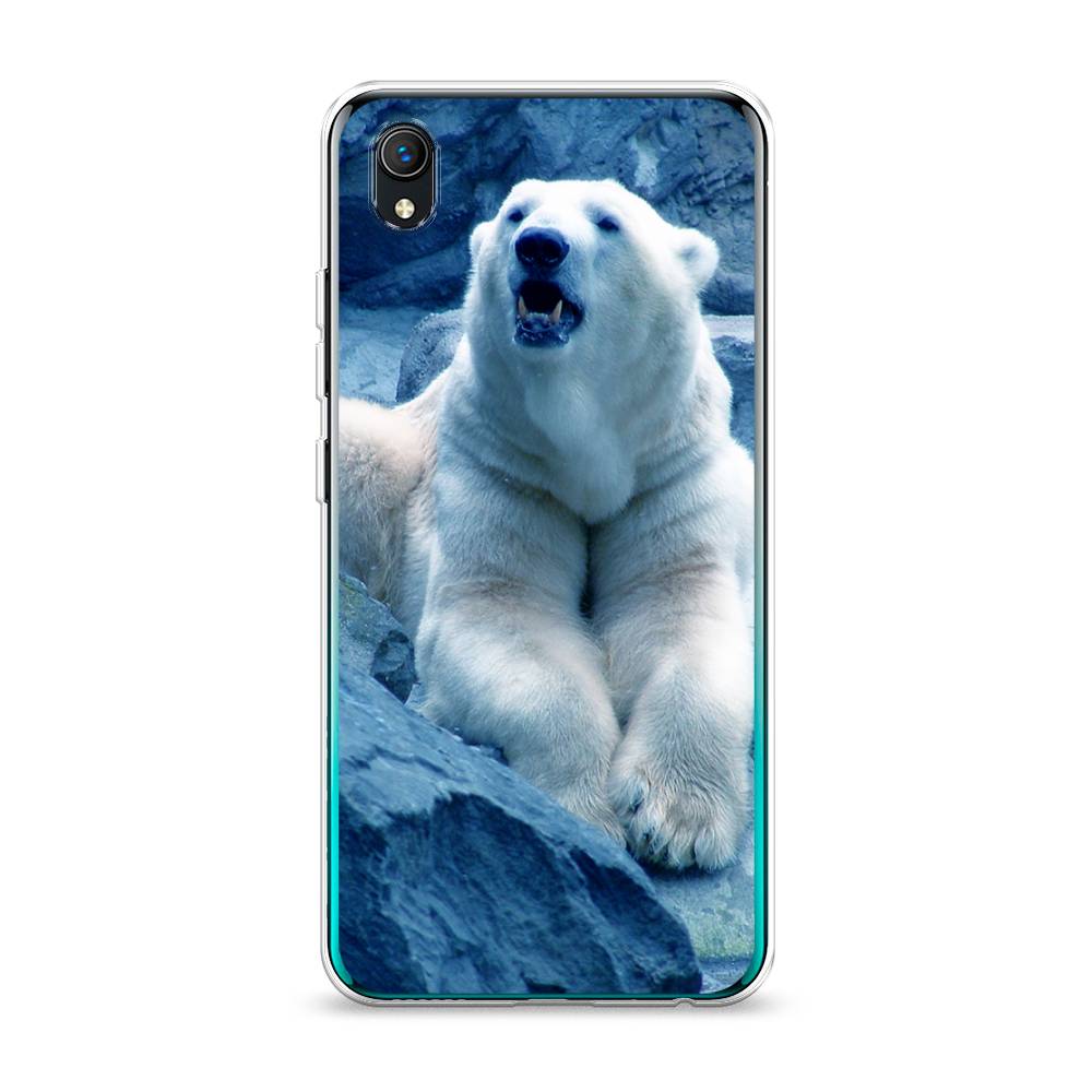 

Чехол на Vivo Y91c "Белый медведь", Голубой;белый, 263250-1