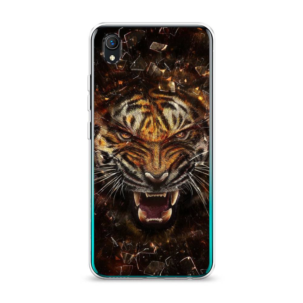 

Чехол на Vivo Y91c "Тигр осколки", Оранжевый;серый;черный, 263250-1