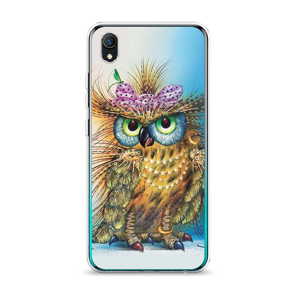 

Чехол на Vivo Y91c "Модная сова", Коричневый;голубой, 263250-1