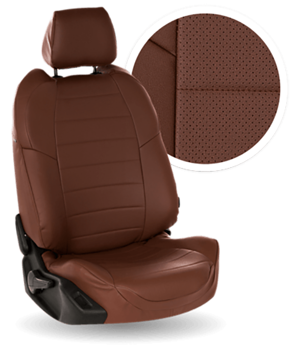 

Авточехлы Автопилот LADA Granta / Kalina Cross Экокожа / Темно-корич. + Темно-корич