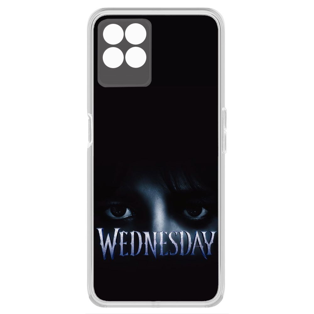 

Чехол-накладка Krutoff Clear Case Уэнсдей Аддамс - Логотип для Realme 8i