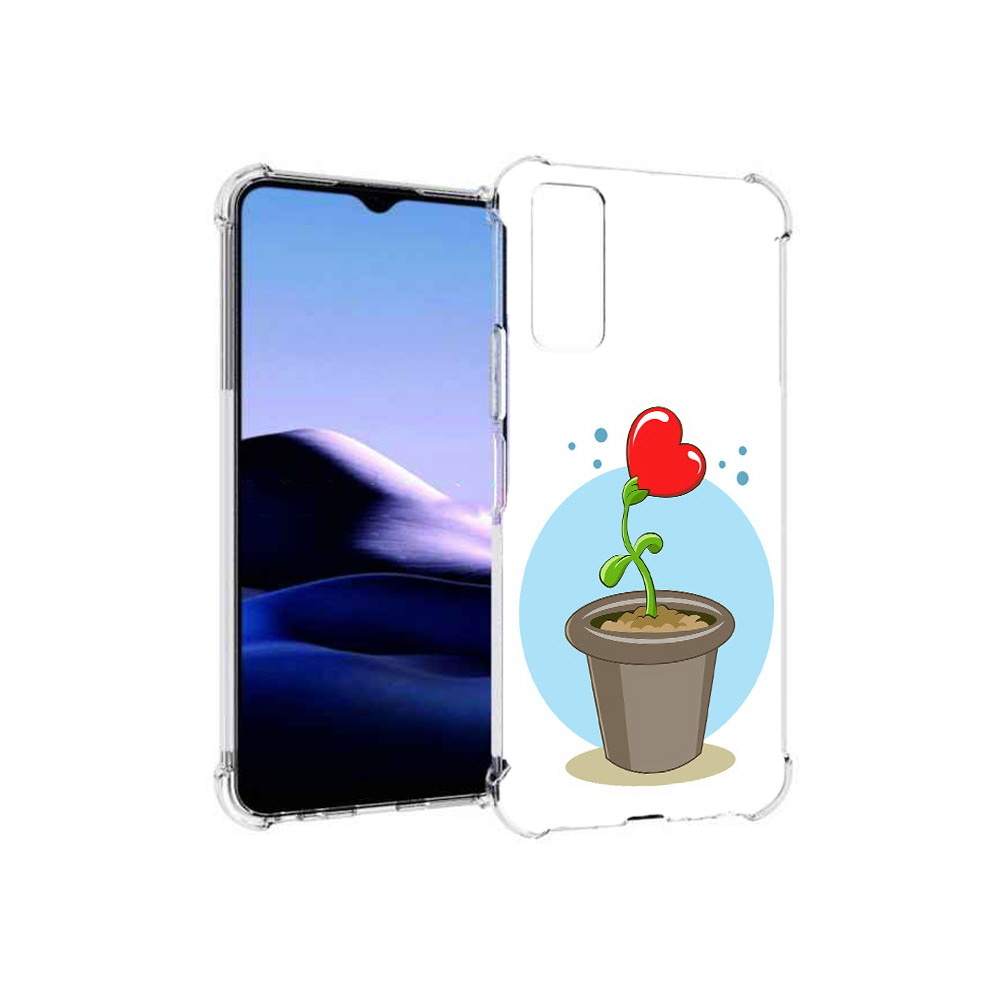 

Чехол MyPads Tocco для Vivo Y20 Растение любви 14 февраля (PT154038.379.145), Прозрачный, Tocco
