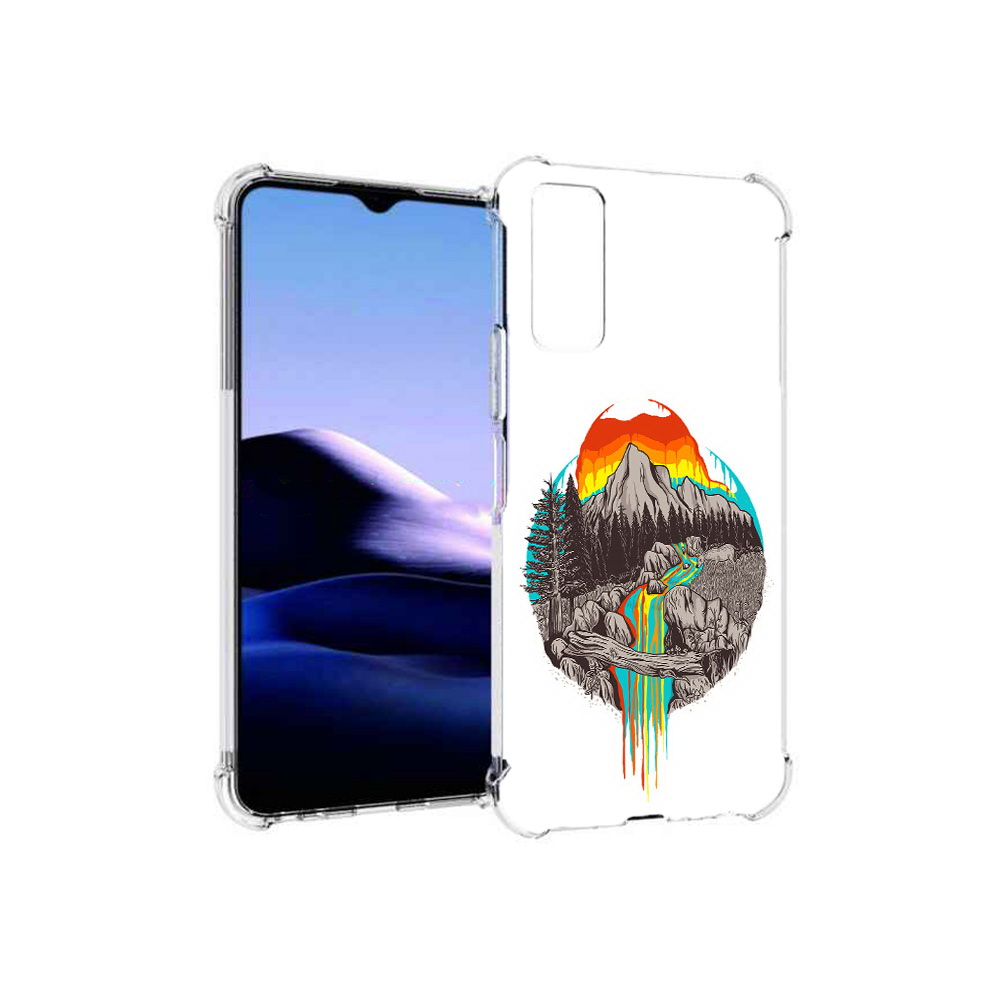 

Чехол MyPads Tocco для Vivo Y20 Радужный водопад (PT154038.379.144), Прозрачный, Tocco