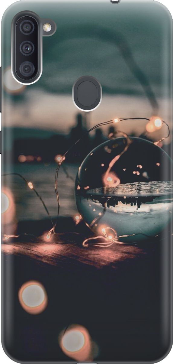 

Силиконовый чехол на Samsung Galaxy A11/M11 с принтом "Вечер, отдых", Бежевый;черный, 4610