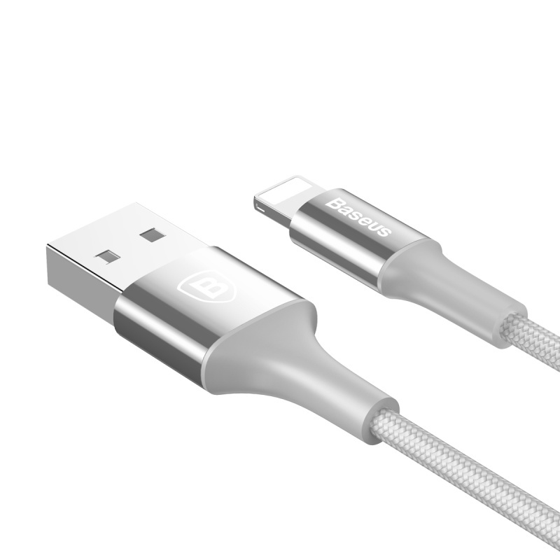 

Кабель Baseus Shining Cable with Jet metal 1M Silver CALSY-0S, CALSY-0S