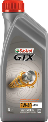 фото Моторное масло castrol gtx a3/b4 5w40 1 л