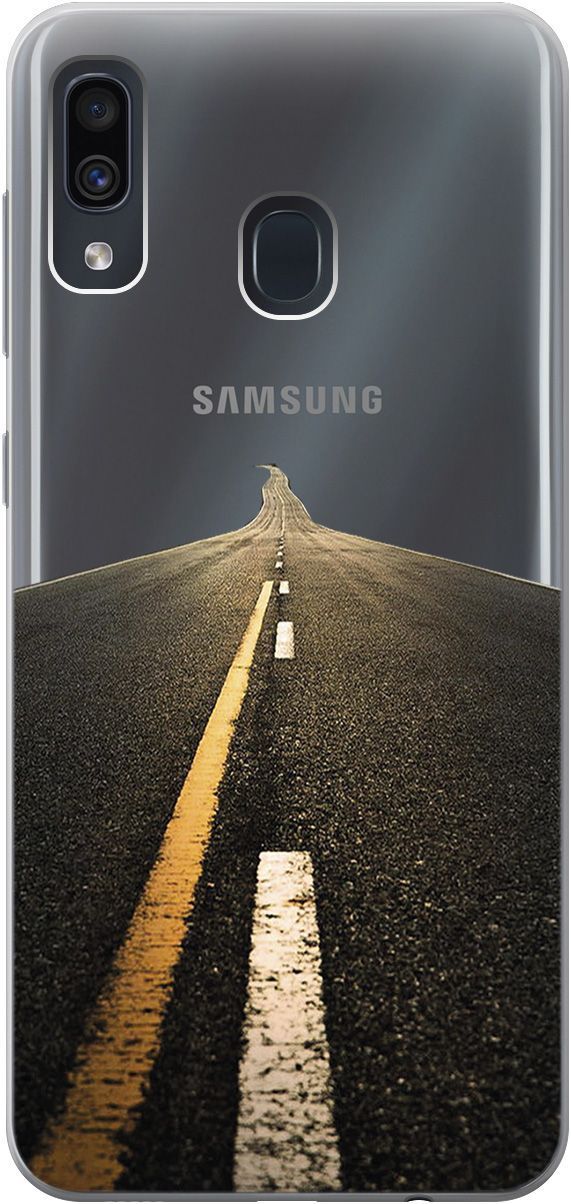 

Чехол на Samsung Galaxy A20/A30 с принтом "Road" прозрачный, Прозрачный;коричневый, 5357