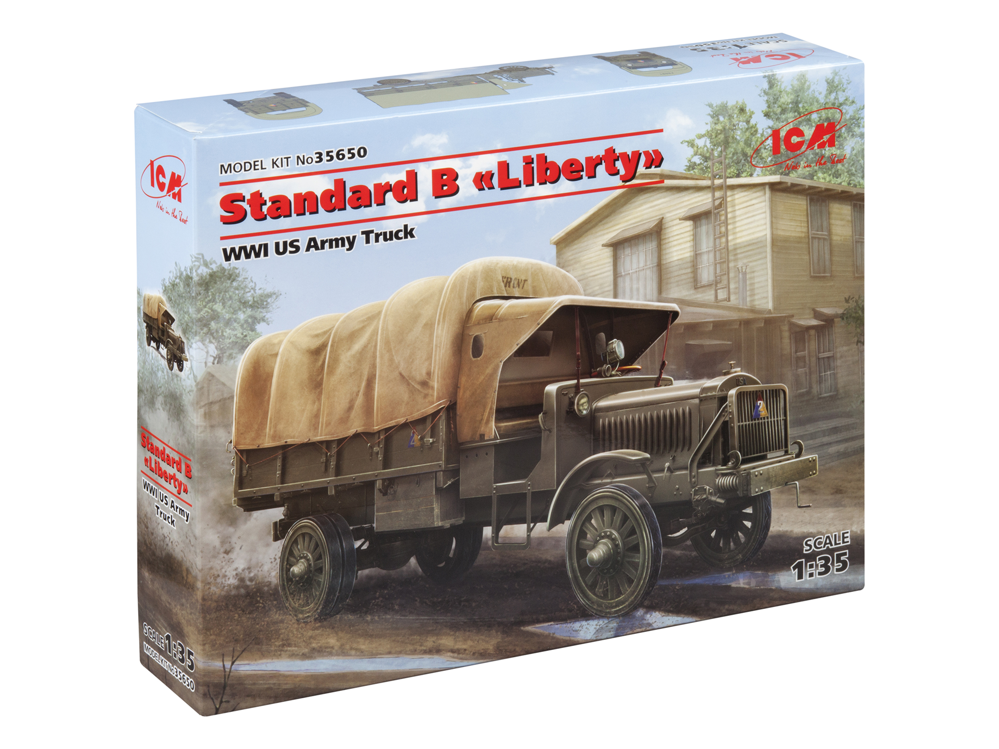 фото Сборная модель icm 1/35 standard b liberty, американский грузовой автомобиль і мв 35650