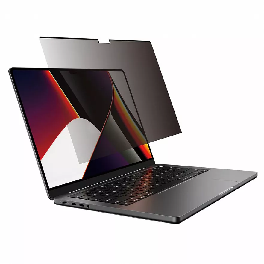 

Магнитная плёнка SwitchEasy Magnetic Screen для MacBook Pro 14" (2021) чёрная/прозрачная, EasyProtector Magnetic Screen Protector для MacBook Pro 14" (2021)