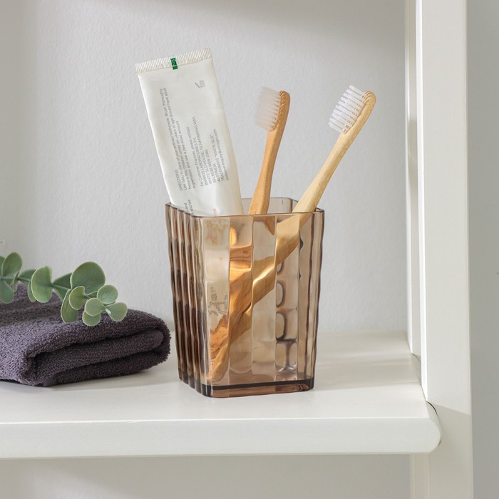 

Стакан для зубных щёток «Кристалл», цвет дымчатый