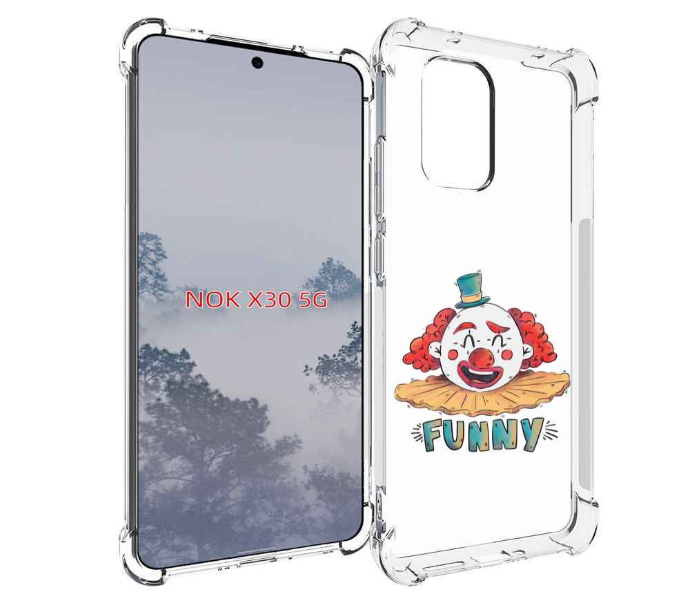 

Чехол MyPads клоун-смешной для Nokia X30 5G, Tocco