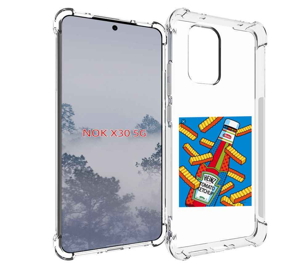 

Чехол MyPads картошка с соусом для Nokia X30 5G, Tocco