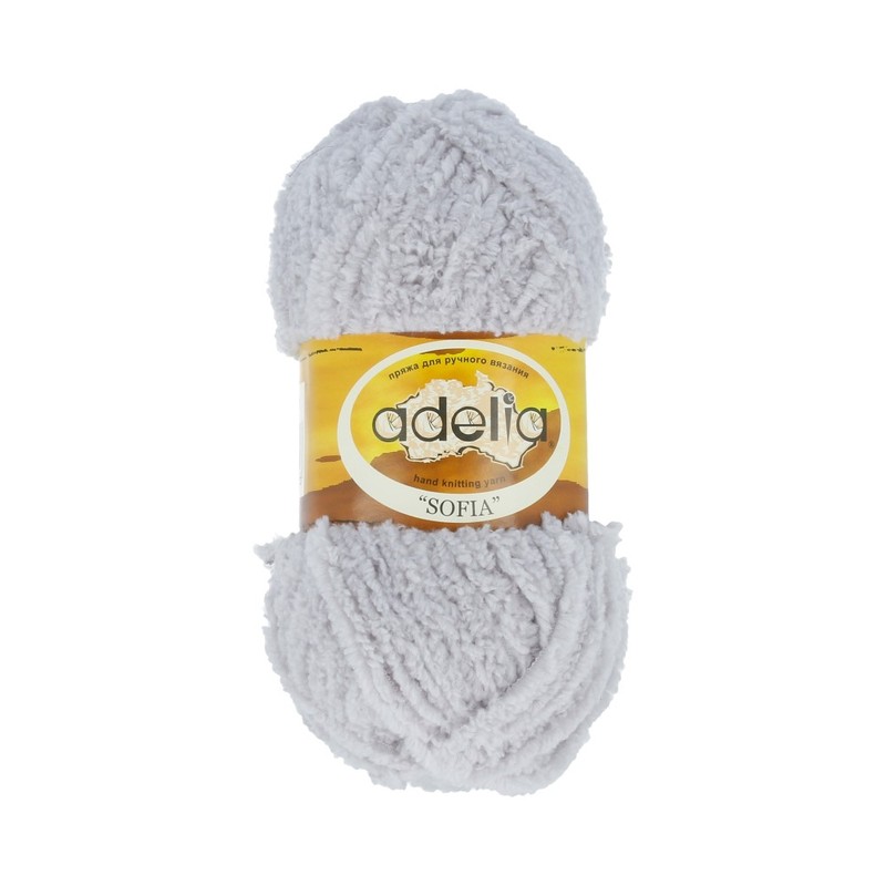 

Пряжа Adelia Sofia №21 светло-серый, Sofia